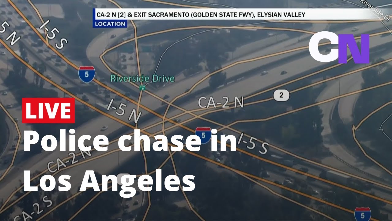Live: Police chase stolen vehicle in Los Angeles - YouTube