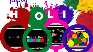 how do celebrities holi with coding.. create Happy Holi using python programming