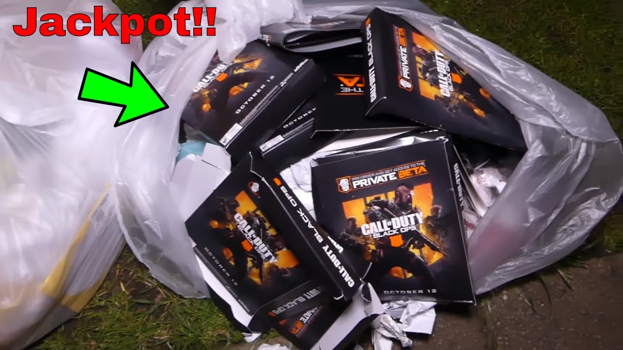 BLACK OPS 4 ДЖЕКПОТ!!! Ночь погружения в мусорку Gamestop 