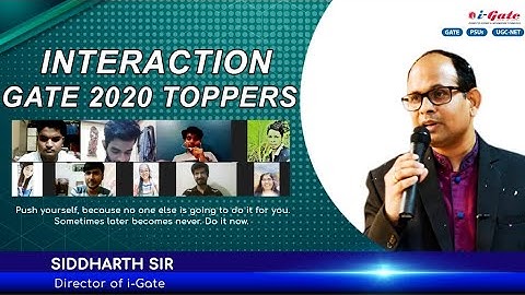Gate 2020 Topper’s Strategy on GATE Preparation | i-Gate Classroom Students | iGb
