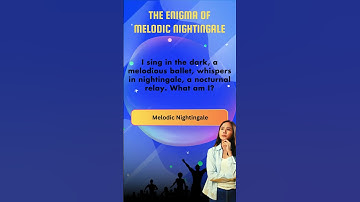The Enigma of Melodic Nightingale : Can U Solve This Riddle? #challengeyourmind #mindgamesforkids