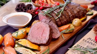 SECRET to making the PERFECT Sheet Pan Roast Beef! FairPrice Xtra Easy Christmas Oven Recipe