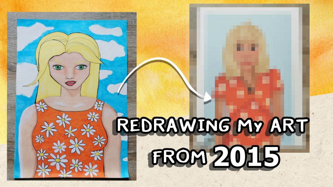 Redrawing My Old Art From 2015!! Digital Speed Paint - YouTube