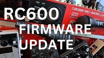Boss RC600 Firmware Update -DO THIS NOW !!