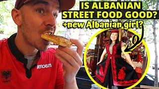 Trying Albanian street food & traditional clothes in Tirana 🇦🇱 - ALBANIA TRAVEL & FOOD VLOG