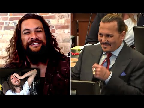 Asmongold reacts to "Jason Momoa takes the stand in Johnny Depp's Trial "