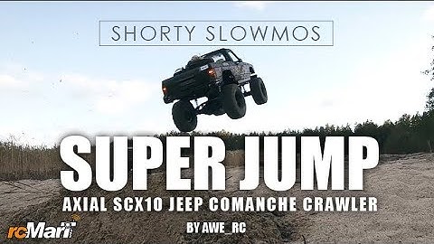 Shorty Slowmos | Super Jump - Axial scx10 Jeep Comanche crawler by Awe_rc