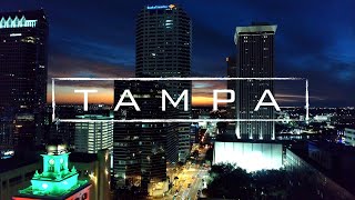 Tampa, Florida By Night | 4K Drone Video