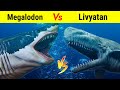 Megalodon Vs Livyatan | क्या समुद्र का सबसे बड़ा shark मार पायेगा इस खूंखार Whale को?