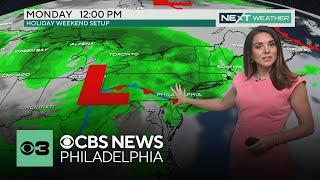 Sunny and hot in Philadelphia Wednesday, tracking gusty winds and intense downpours Thursday