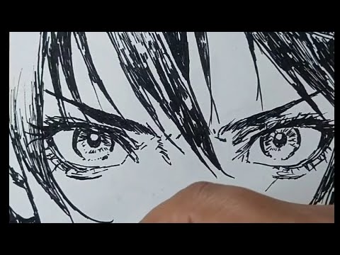 Anime Girl Ink Drawing | Satisfying Art Process @gakazu1221 - YouTube