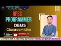RPSC Programmer | Programmer classes DBMS Classroom Live | 9694473047#programmer #rpscprogrammer2024