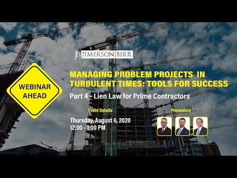 Managing Problem Projects in Turbulent Times: Tools for Success - Part 4