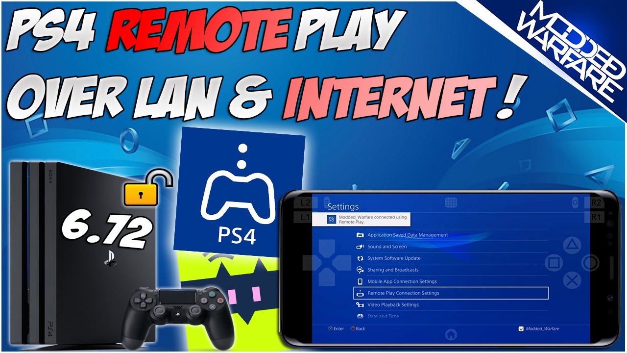 gave manuskript oplukker EP 12) How to Setup PS4 Remote Play over the Internet on a 6.72 PS4 -  YouTube