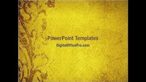 Grunge Flower Texture PowerPoint Template Backgrounds - DigitalOfficePro #04826