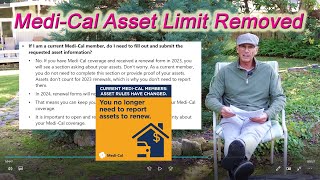 Medi-Cal Asset Limit Removed Beginning in 2024