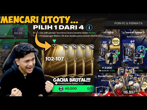 OPEN 40.000 MARKET PICK & HABISKAN 100.000 GEMS DEMI FULL TEAM UTOTY! - EA FC MOBILE 25