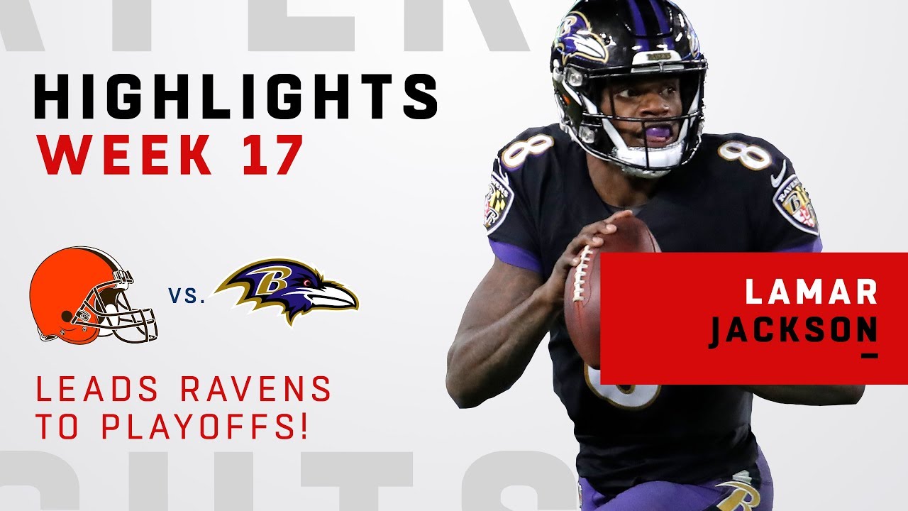 Lamar Jackson Leads Ravens to Playoffs w/ Week 17 Win! - YouTube