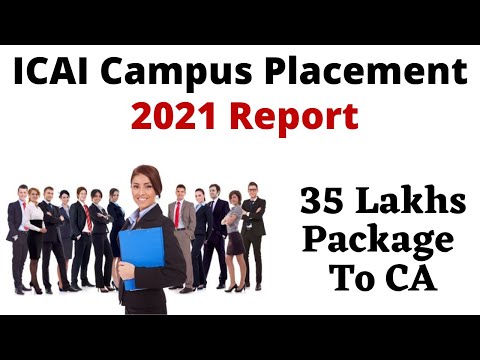 ICAI Campus Placement Report 2021 - Salary of CA