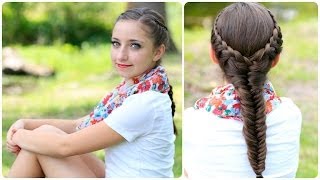 The Laced Fishtail Braid | Cute Girls Hairstyles