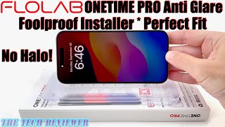 FLOLAB ONETIME PRO Anti Glare Screen Protector for iPhone 15 Pro: Foolproof Installer & Perfect Fit!