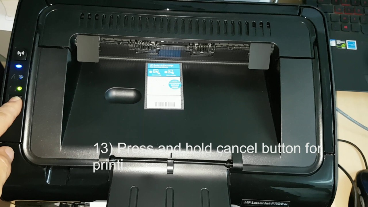 HP LaserJet Pro P1102w Printer(CE658A), How to configure wireless settings - YouTube