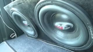 2 Rockford Fosgate Punch He2 8 Inch subwoofers RFP3208