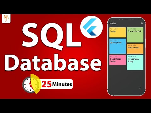 Flutter Tutorial - SQLite Database Storage Using SQFlite | Insert, Delete, Update, View Data