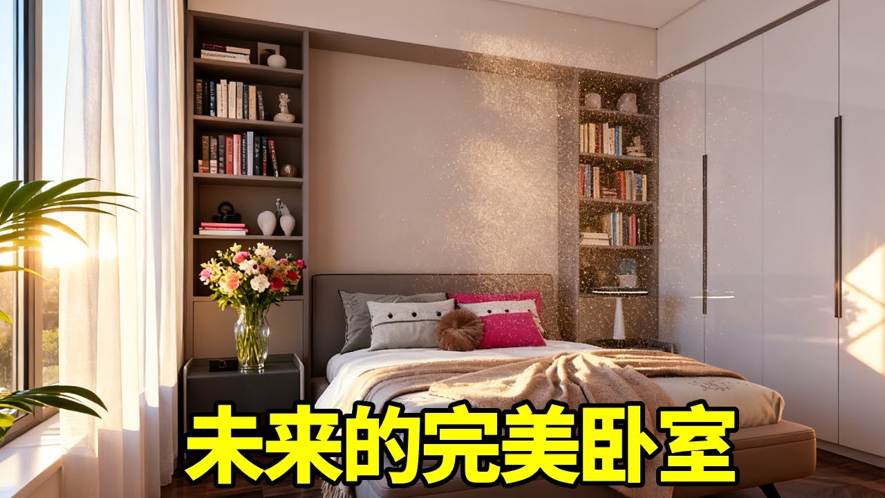 未来感卧室教科书级改造！打造专属学习区 + 休息区 + 睡眠区，实用又高级越住越舒服！#卧室设计 #裝修風格 #裝修訂製