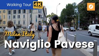 Naviglio Pavese Milan Italy | Video Walks 4K