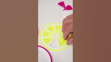 Add a splash of color to your table with these lemon coasters! 🍋#AtomStack #laserengraver #co2laser