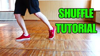 HOW TO SHUFFLE DANCE. T-STEP. TUTORIAL FOR BEGINNERS