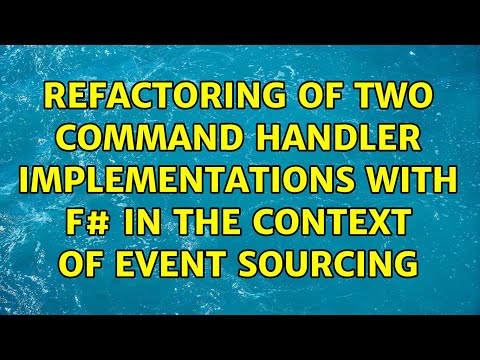 Refactoring of two