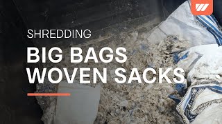 WEIMA WLK 1500 shredder for Big Bags, Bulk Bags, Woven Sacks