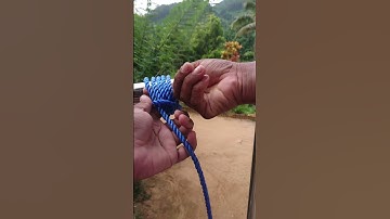 🔵 Easy And Quick But Strong And Quick Release Knot | Total Free Rope Knot tutorial | #rope #knot