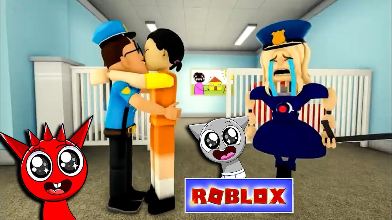 Sprunki Raddy Police BABY RADDY SPRUNKI vs LOVE STORY - SQUID GAME DOLL 💗 POLICE COP #roblox ...
