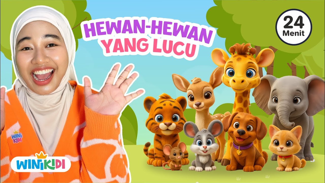Belajar Bicara Balita Sambil Mengenal Hewan Darat | Nursery Rhymes, Games Edukatif