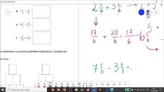 Resolver adiciones y sustracciones de fracciones y números mixtos