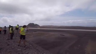 The first ever jet landing on St Helena