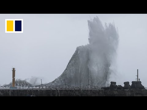 Typhoon Haikui scores a direct hit on Taiwan