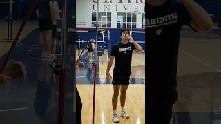 He wondered how high he could reach #plyometrics #viral #ytshorts #vertical #vertcheck