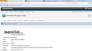 Twitter Fader Joomla Module