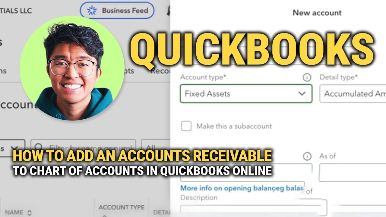 How to Add an Accounts Receivable to Chart of Accounts in QuickBooks ...