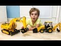 Super Lev and Gleb Compilation New Series for kids about Cars and Tractors