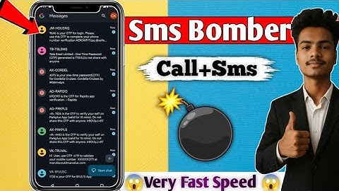 Sms Bomber - Prank Your Friends | Call Bombing Kaise Kare | SMS Bombing |
