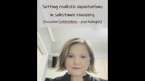 Setting realistic expectations in substance recovery.