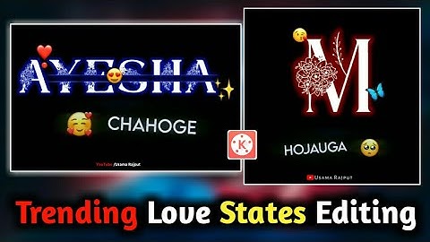 Trending Neon Name States Editing | Kinemaster New States Editing 2021 | Usama Rajput.