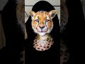 You wont believe this cheetah makeup