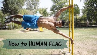 HOW TO DO HUMAN FLAG in Hindi | Vikas Choudhary