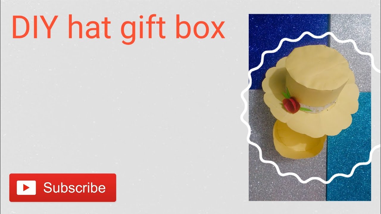 DIY paper hat gift box papercraft paperideas artangel YouTube